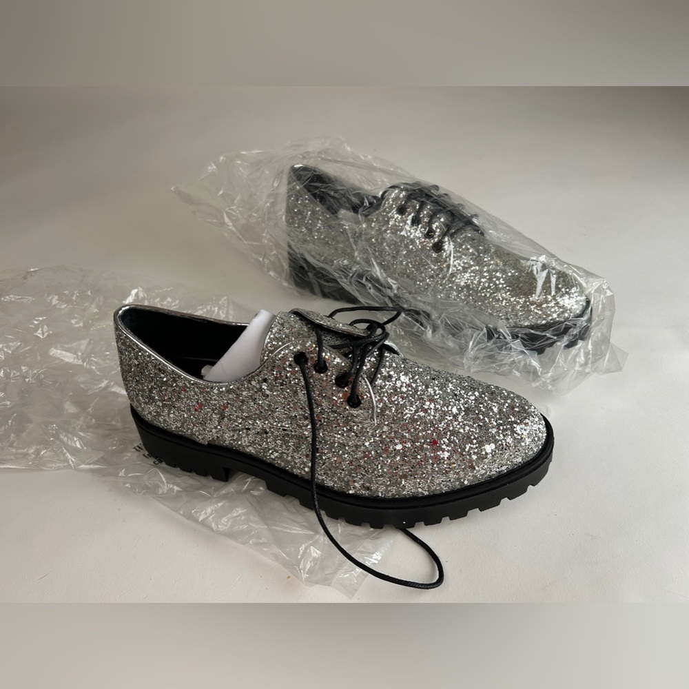Steve Madden-  Ankle Glitter Boots. Brand new with box and plastic packaging